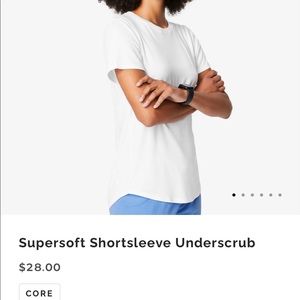 Figs underscrub white t shirt.